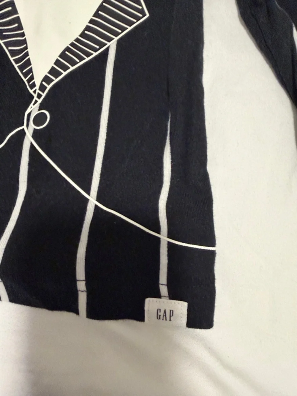 The nightmare before Christmas Striped Pajamas with Tuxedo Print baby 6-12months
